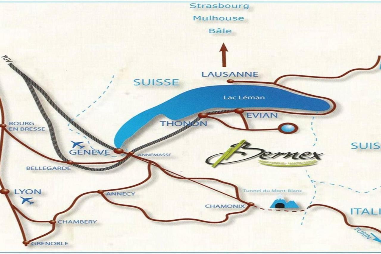 Le 211,Ski Et Randonnee, Lave Linge ,Parking Bernex Exterior foto